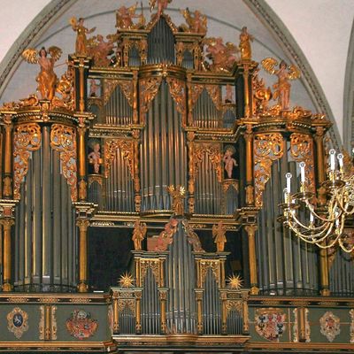 Blick auf die Orgel in der Hauptkirche