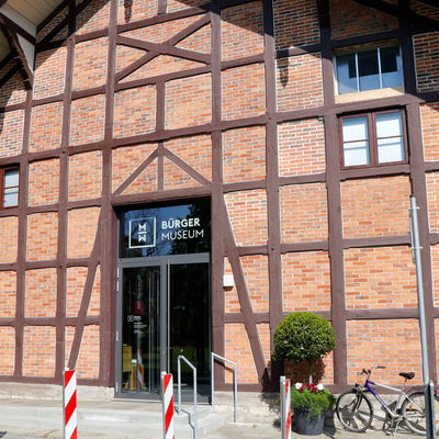 Eingangsbereich vor dem Bürger Museum Wolfenbüttel.