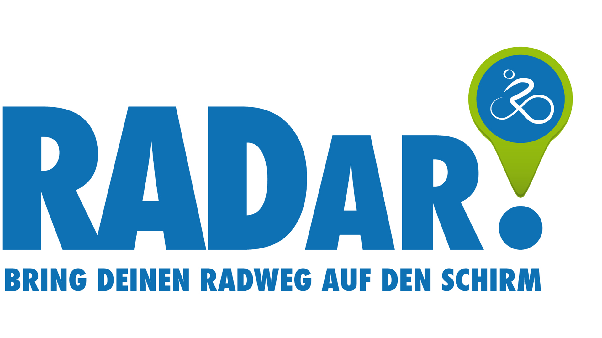 Logo der Applikation "Radar. Bring deinen Radweg auf den Schirm".