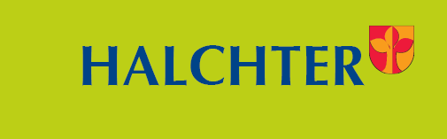 Logo des Ortsteils Halchter mit Wappen.
