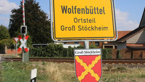 Ortsschild Groß Stöckheim