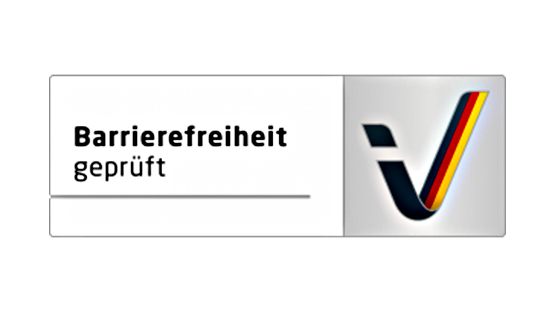 Logo: Barrierefreiheit geprüft