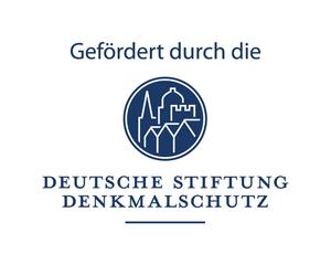 Logo mit Emblem und Schriftzug Gefördert durch die Deutsche Stiftung Denkmalschutz