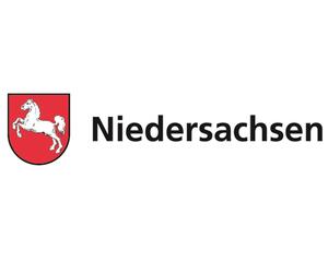 Logo des Landes Niedersachsen mit Niedersachsen-Wappen
